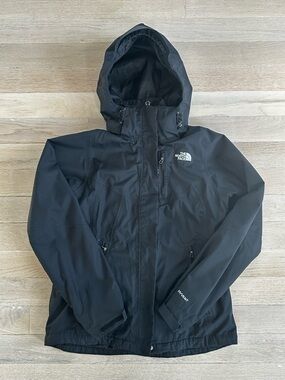 The North Face Black Men's Waterproof Hooded Rain Jacket